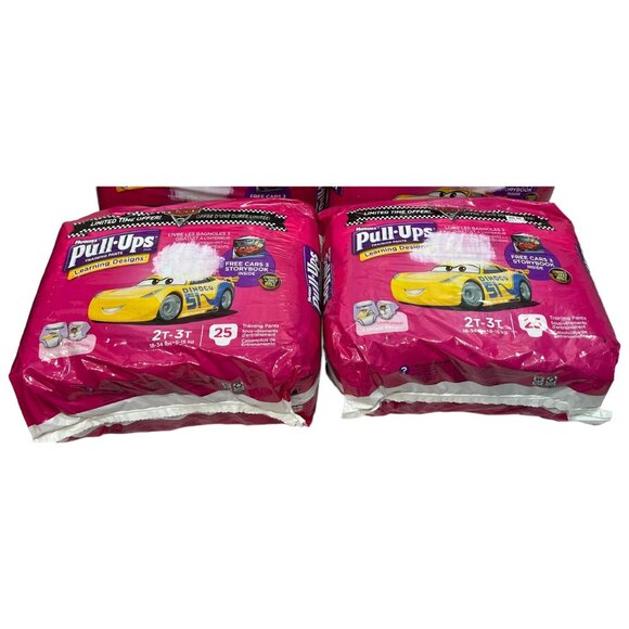 NIP Huggies Pull Ups Training Pants 2 Packs Disney Pixar's Cars 3 2T-3T 50 Total - Picture 1 of 3